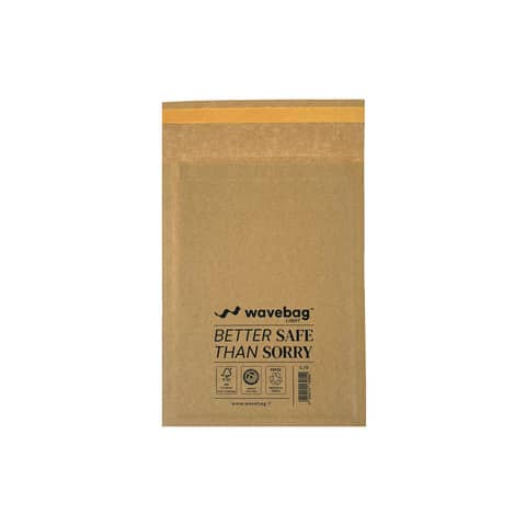 Buste per spedizione imbottite WaveBag CAC70 avana G/4 - conf. 200 pz - 240x330 mm